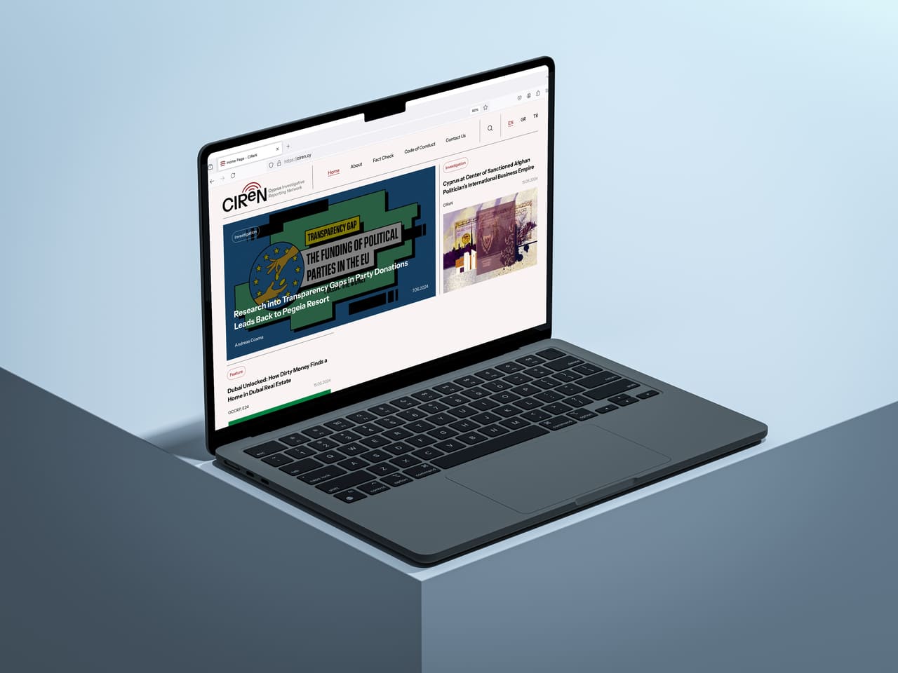 Дизайн сайту для медіаплатформи CIReN